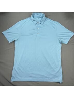 Hickey Freeman Polo Shirt Men's Large Blue Golf Performance